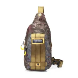 Waterproof nylon chest shoulder small bag unisexBags