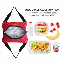 Portable Thermal Canvas Lunch Bag