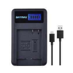 LCD USB Charger for Panasonic DMW BLG10 BLE9 BP-DC15 BPDC15Battery & Chargers