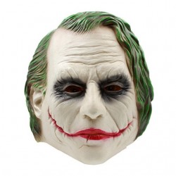 Joker halloween volle Kopf Latex Maske