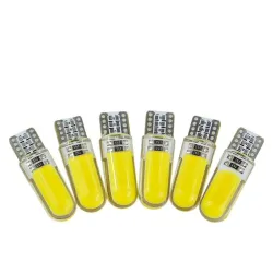 T10 W5W LED COB Licht Silikon Auto Signallampe 12V 194 501 Lampe 10 Stück