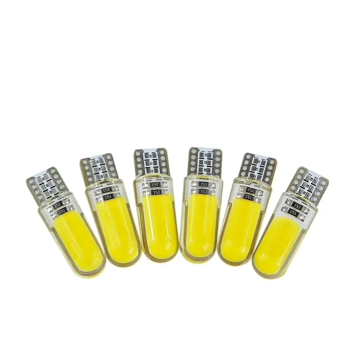T10 W5W LED COB Licht Silikon Auto Signallampe 12V 194 501 Lampe 10 Stück
