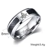 Edelstahl masonic Symbolring