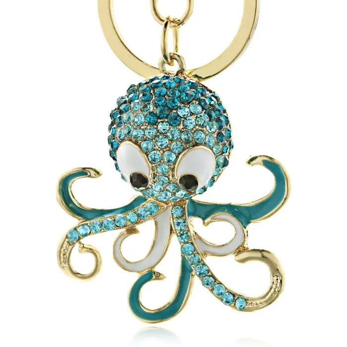 Crystal octopus keychain - keyringKeyrings