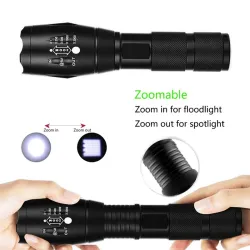 Portable LED flashlight zoomable torchTorches