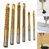 HSS 3 - 8mm Titan beschichtete Bohrer 6 Stück