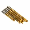 HSS 3 - 8mm Titan beschichtete Bohrer 6 Stück