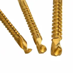 HSS 3 - 8mm Titan beschichtete Bohrer 6 Stück