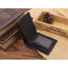 Leather men's wallet purse - zipper and credit card slotsWallets
