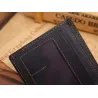 Leather men's wallet purse - zipper and credit card slotsWallets