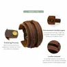 Leder Manschette Doppel breites Seilarmband unisex