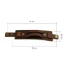 Leder Manschette Doppel breites Seilarmband unisex