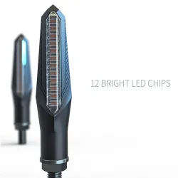 CB190 LED 150NK 12V - hohe Helligkeit - Motorrad-Wege-Signalleuchten - Satz von 2