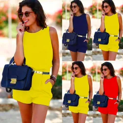 Damen Mini Short Jumpsuit