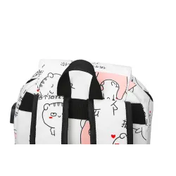 USB charging school backpack canvas 3 pcs setBags