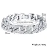 Gold / silver bracelet with zirconias unisexBracelets