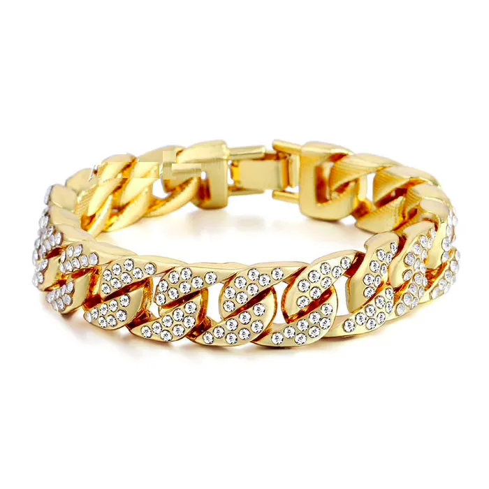 Gold / Silber Armband mit Zirkonia unisex
