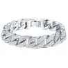 Gold / silver bracelet with zirconias unisexBracelets