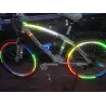 Bicycle wheel rim reflective stickerLights