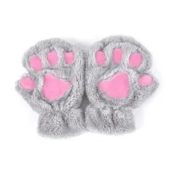 Bär Pfotenmilben - Plüsch fingerlose Handschuhe