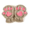 Bär Pfotenmilben - Plüsch fingerlose Handschuhe