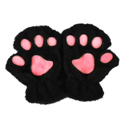 Bär Pfotenmilben - Plüsch fingerlose Handschuhe