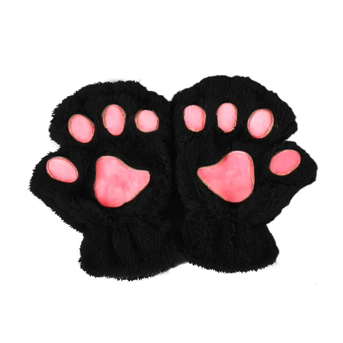 Bär Pfotenmilben - Plüsch fingerlose Handschuhe