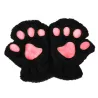 Bear paw mittens - plush fingerless glovesGloves