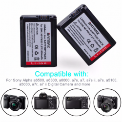NP-FW50 NP Akku & LCD USB Dual Ladegerät für Sony A6000 5100 a3000 a35 A55 a7s II alpha 55 alpha 7 A72 A7R Nex7 NE 4 Stk