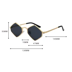 Metallrahmen Vintage Steampunk Sonnenbrille