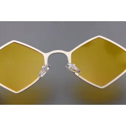 Metallrahmen Vintage Steampunk Sonnenbrille