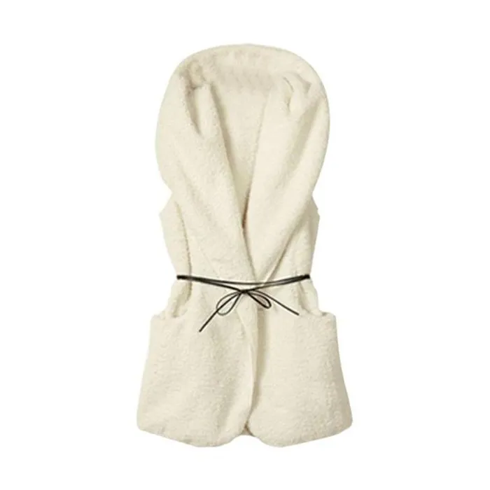 Winter fur hooded vestJackets