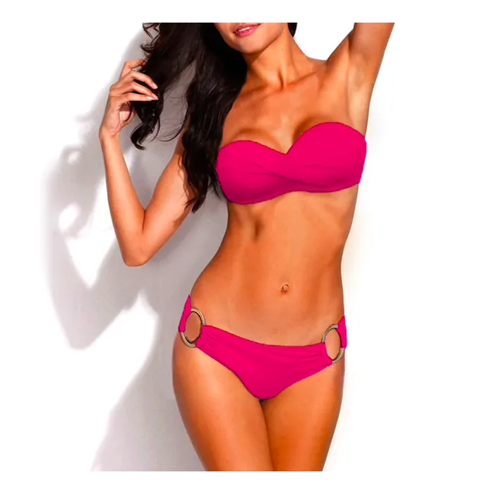 Metallring Push-up-Bikini-Set