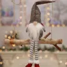 Weihnachtsdekoration lange Beine sitzen Elf 50cm