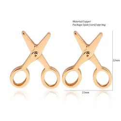 Kleine Scheren Ohrringe