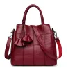 Echte Leder Schulter Crossbody Tasche
