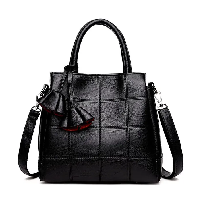 Echte Leder Schulter Crossbody Tasche