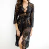 Full lace transparent nightgown - robeLingerie