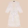 Full lace transparent nightgown - robeLingerie