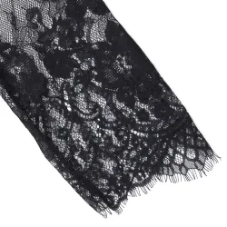 Volle Spitze transparentes Nachthemd - Robe