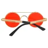 Runde Vintage Steampunk Sonnenbrille unisex