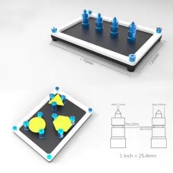 EleksMaker EleksFix & 4 Säulen Magnet PCB-Board-Supportrahmen