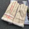Genuine leather & cashmere & fur warm glovesGloves
