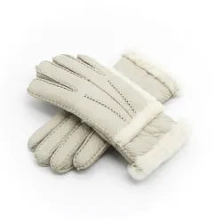 Echtes Leder & Kaschmir & Pelz warme Handschuhe