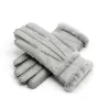 Echtes Leder & Kaschmir & Pelz warme Handschuhe