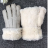 Echtes Leder & Kaschmir & Pelz warme Handschuhe