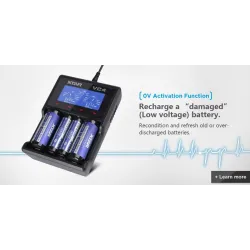 XTAR VC4 battery charger 20700 18650 21700 14650 17335 17670 18490 10440 14500 16340 17500 18350 18500 18700 22650 25500 3265...