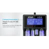 XTAR VC4 battery charger 20700 18650 21700 14650 17335 17670 18490 10440 14500 16340 17500 18350 18500 18700 22650 25500 3265...