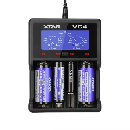XTAR VC4 battery charger 20700 18650 21700 14650 17335 17670 18490 10440 14500 16340 17500 18350 18500 18700 22650 25500 3265...