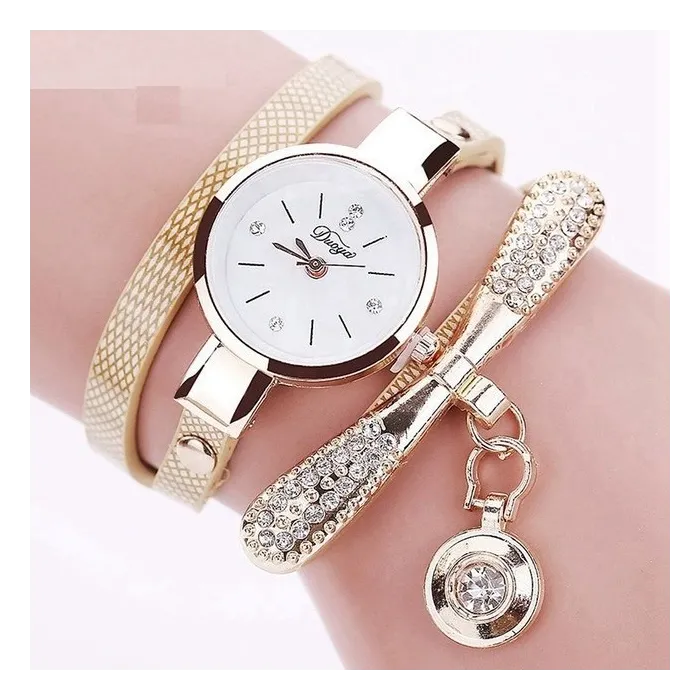 Vintage bracelet crystal quartz watchWatches